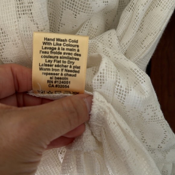 NWT ANTHROPOLOGIE PORRIDGE WHITE SHORT SLEEVE EYELET DRESS. SIZE M - Picture 11 of 16